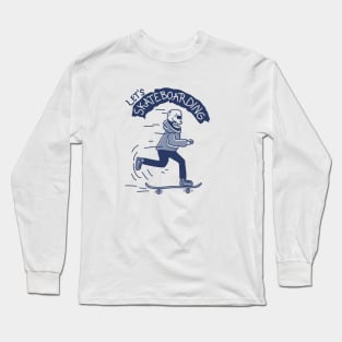 skateboard skeleton II Long Sleeve T-Shirt